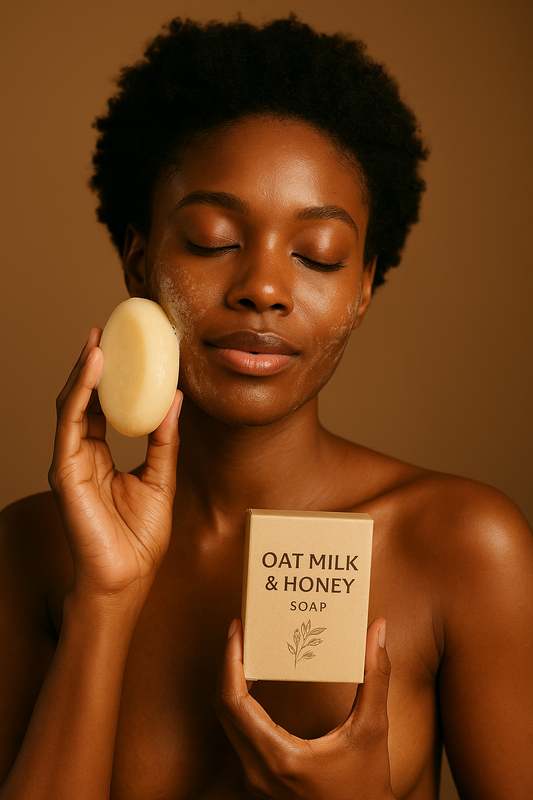 “Benefis Oat Milk ak Miel pou Po ou ak kijan savon Oat Milk Honey Soap ede ou”